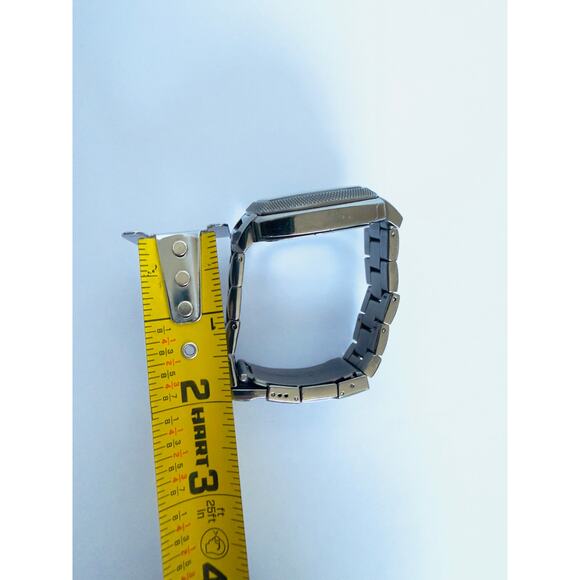 FOSSIL MACHINE Analog Square 44mm Face Smoke SS Quartz Metal Band Mens Watch - Picture 14 of 14